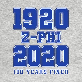 1920 - 2020 100 Years Finer Zeta Blue Gear T-Shirt